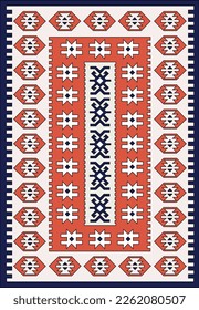 turkish pattern with colorful geometric motifs