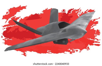 turkish plane unmanned air plane vector. svg