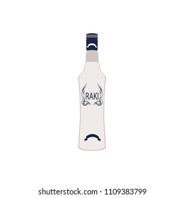 turkish raki vector icon for app and website