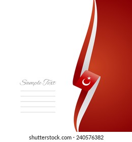 Vector de tapa del folleto del lado derecho turco