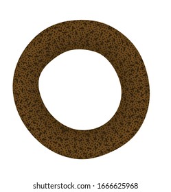 Turkish roll bagel. vector illustration