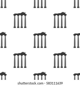 Turkish ruins icon in black style isolated on white background. Turkey pattern stock vector illustration.