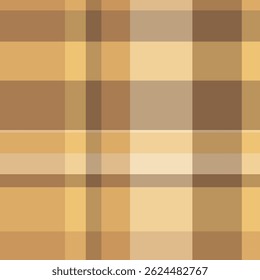 Turco textura sem costura xadrez, tecido de fundo de traço. Decor vetor verificar padrão tartan na paleta de cores âmbar e laranja.