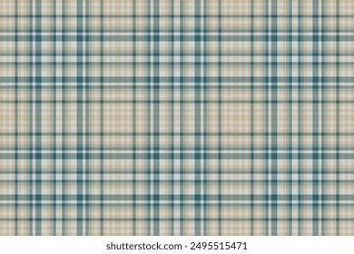 Turkish seamless textile check, skirt fabric texture tartan. Cover plaid background pattern vector in pastel and light gray colors palette.