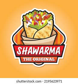 Turkish Shawarma Kebab logo for Street Food