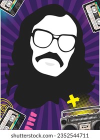 Turkish singer Vector Poster Design