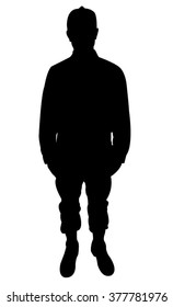 a turkish soldier silhouette 