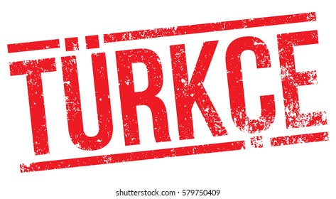 Turkish stamp in Turkish language