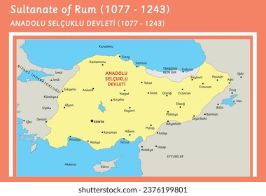 Turkish states history anatolian principalities trade routes (map) 