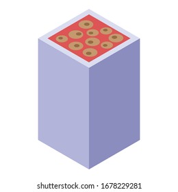 Turkish sweets icon. Isometric of turkish sweets vector icon for web design isolated on white background