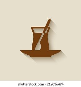 Turkish tea design element - vector illustration. eps 10
