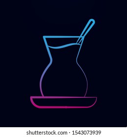 Turkish tea glasses nolan icon. Simple thin line, outline vector of tea icons for ui and ux, website or mobile application