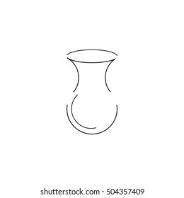 Turkish Tea Icon - Vector  Illustration.