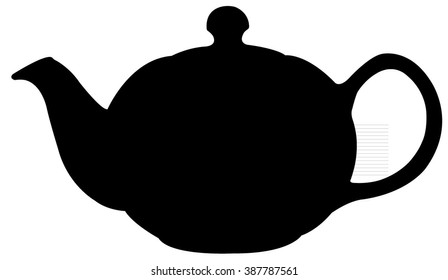 Turkish Tea Pot Silhouette Vector 