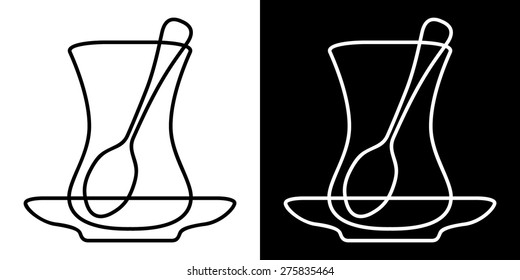 Turkish Tea vector icon
