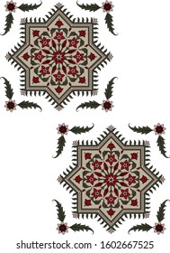 Turkish tile illustration vector art