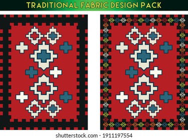 Turkish traditional throw rug, pillow, carpet, dress  design and animal style pack