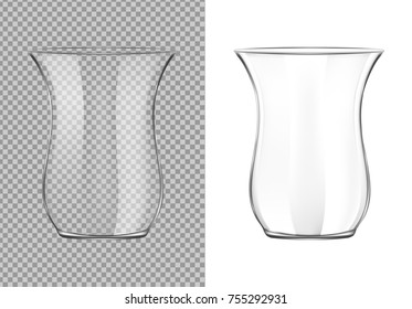 Turkish transparent tea cup.