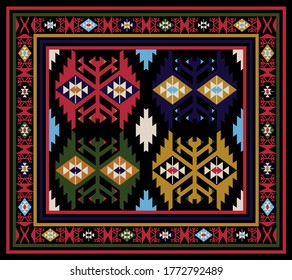 Diseño de alfombras de tiro tridiales turcas