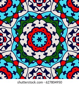 Turkish tulip - seamless pattern, vector illustration