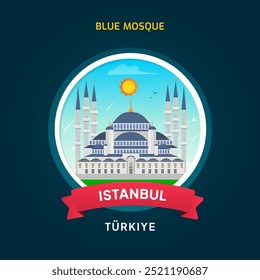 Turkiye Landmark Badge, Blue Mosque