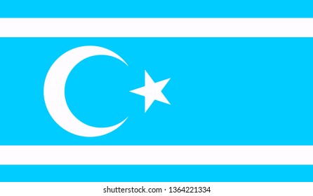 Turkmeneli flag vector icon
