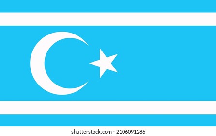 Turkmeneli, Turkmen flag vector icon