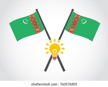 Turkmenistan Emblem Bright Idea