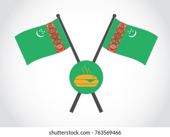 Turkmenistan Emblem Burger