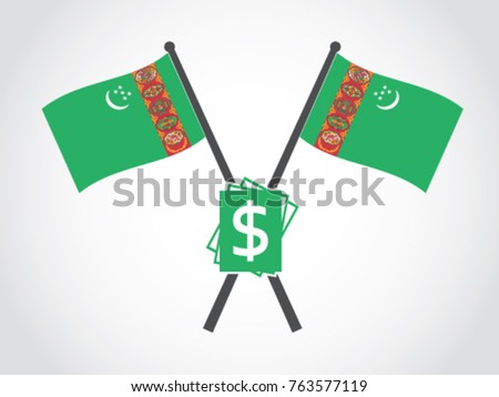 Turkmenistan Emblem Dollar Bill
