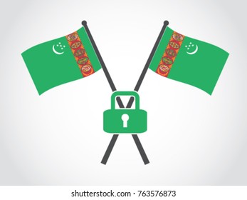 Turkmenistan Emblem Security Protection