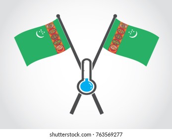 Turkmenistan Emblem  Temperature