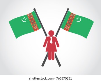 Turkmenistan Emblem  Woman Emancipation