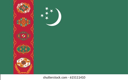 Turkmenistan Flag