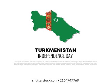 Turkmenistan Independence day background for national celebration on September 27.