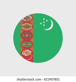 Turkmenistan National Flag