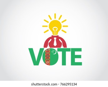 Turkmenistan Podium Bright Idea Politician Speech Vote