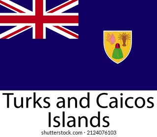 TURKS AND CACICOS ISLANDS FLAG DESIGN FOR SOCIAL MEDIA AND PRINT MEDIA.