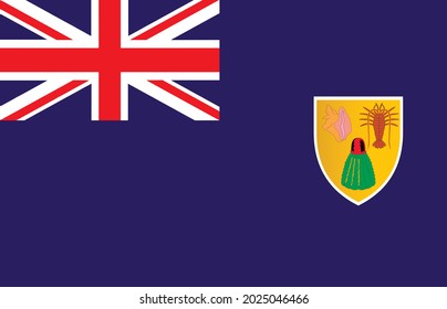 Flagge der Turks- und Caicosinseln, Vektorsymbol