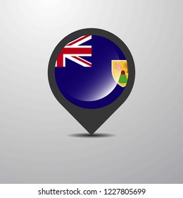 Turks and Caicos Islands Map Pin