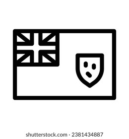Icono de vector Turcas y Caicos sobre fondo blanco