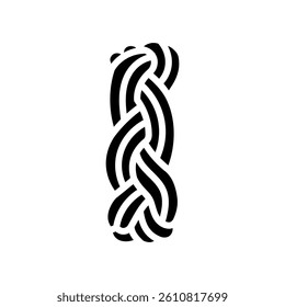 turks head nautical knot glyph icon vector. turks head nautical knot sign. isolated symbol illustration