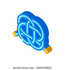 turks head nautical knot isometric icon vector. turks head nautical knot sign. isolated symbol illustration