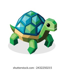 Turle triangle shape vector illustration