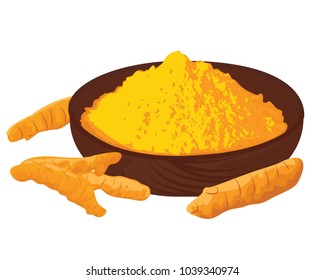 1,509 Turmeric powder vector Images, Stock Photos & Vectors | Shutterstock