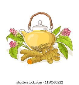 turmeric tea illustration