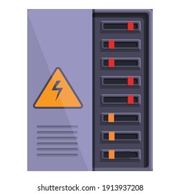 Turn breaker switch icon. Cartoon of turn breaker switch vector icon for web design isolated on white background