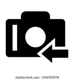 turn camera icon isolated sign symbol vector illustration - high quality black style vector icons
