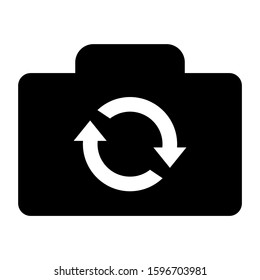 turn camera icon isolated sign symbol vector illustration - high quality black style vector icons

