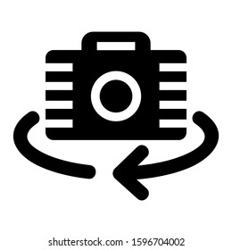 turn camera icon isolated sign symbol vector illustration - high quality black style vector icons
